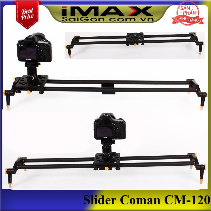 Thanh trượt Slider Coman CM-120, 120 cm Carbon