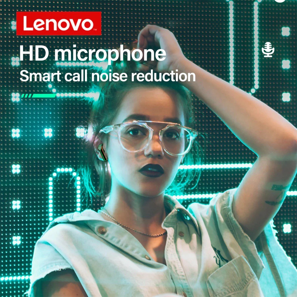 Tai nghe Bluetooth Lenovo GM5 Bluetooth 5.0 Âm thanh nổi HD có độ trễ thấp với micrô