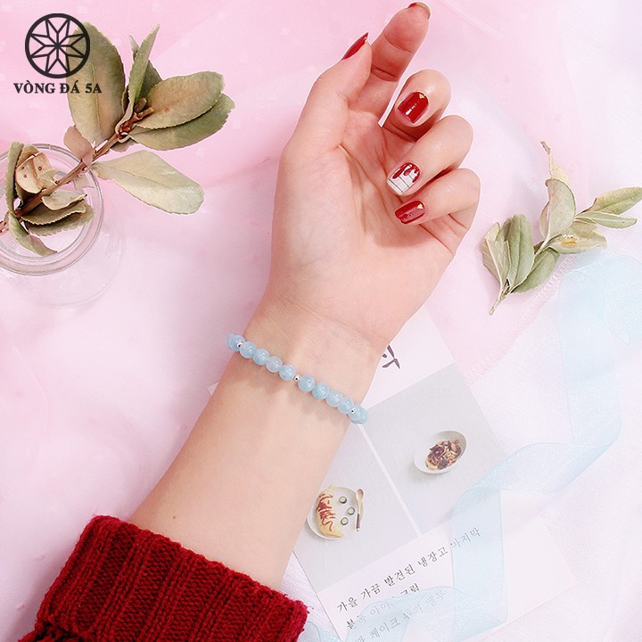 Lắc bạc đá phong thủy cho mệnh Thủy và mệnh Mộc