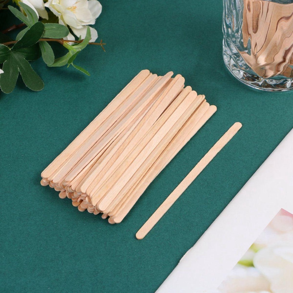 Hộp 500 Que Gỗ Tự Nhiên Có Thể Phân Hủy Sinh Học Dùng Một Lần