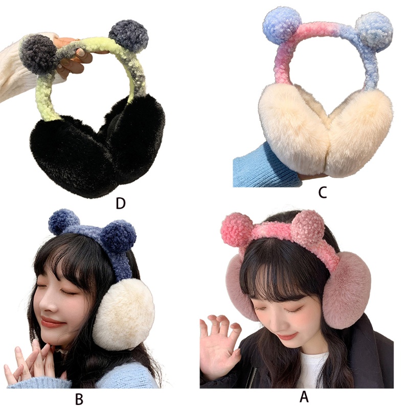 Chụp Tai Nhồi Bông Giữ Ấm Mùa Đông Sáng Tạo Cho Nữ
