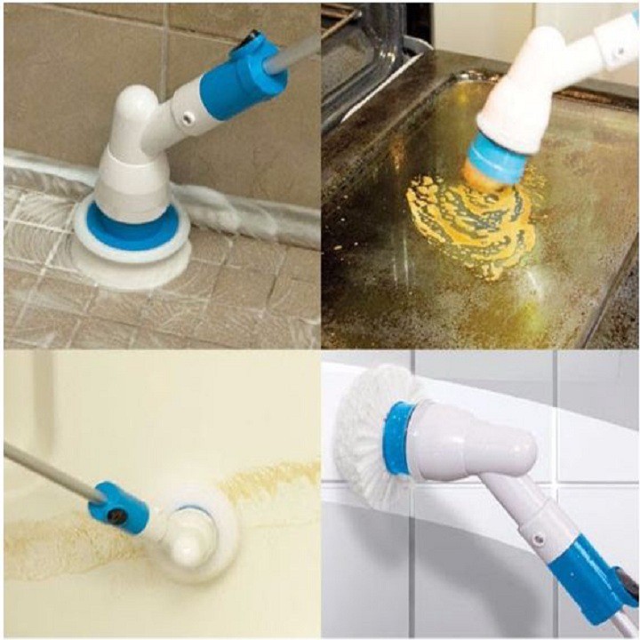 Chổi Điện Sạc Đa Năng 3 Đầu Thay Đổi Spin 300 RPM