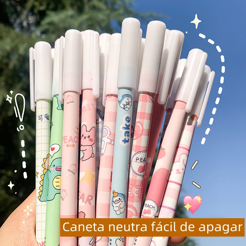 Set 6 bút bi ngòi 0.5 dễ thương phong cách Hàn Quốc tiện dụng cho học sinh