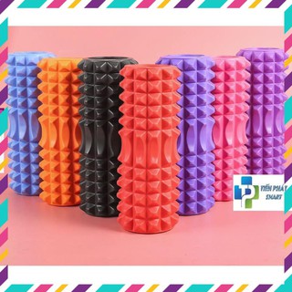 Con lăn foam roller massage gai - ống lăn dãn cơ tập gym, yoga, thể hình