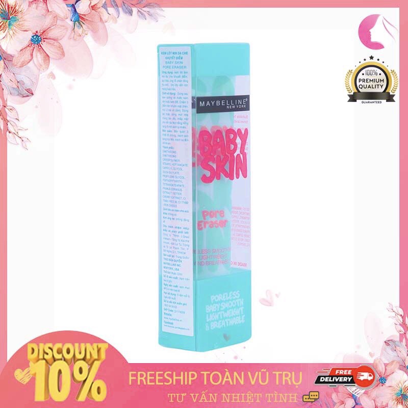 KEM LÓT TRANG ĐIỂM MAYBELLINE BABY SKIN 22ML BABY SKIN PORE ERASER