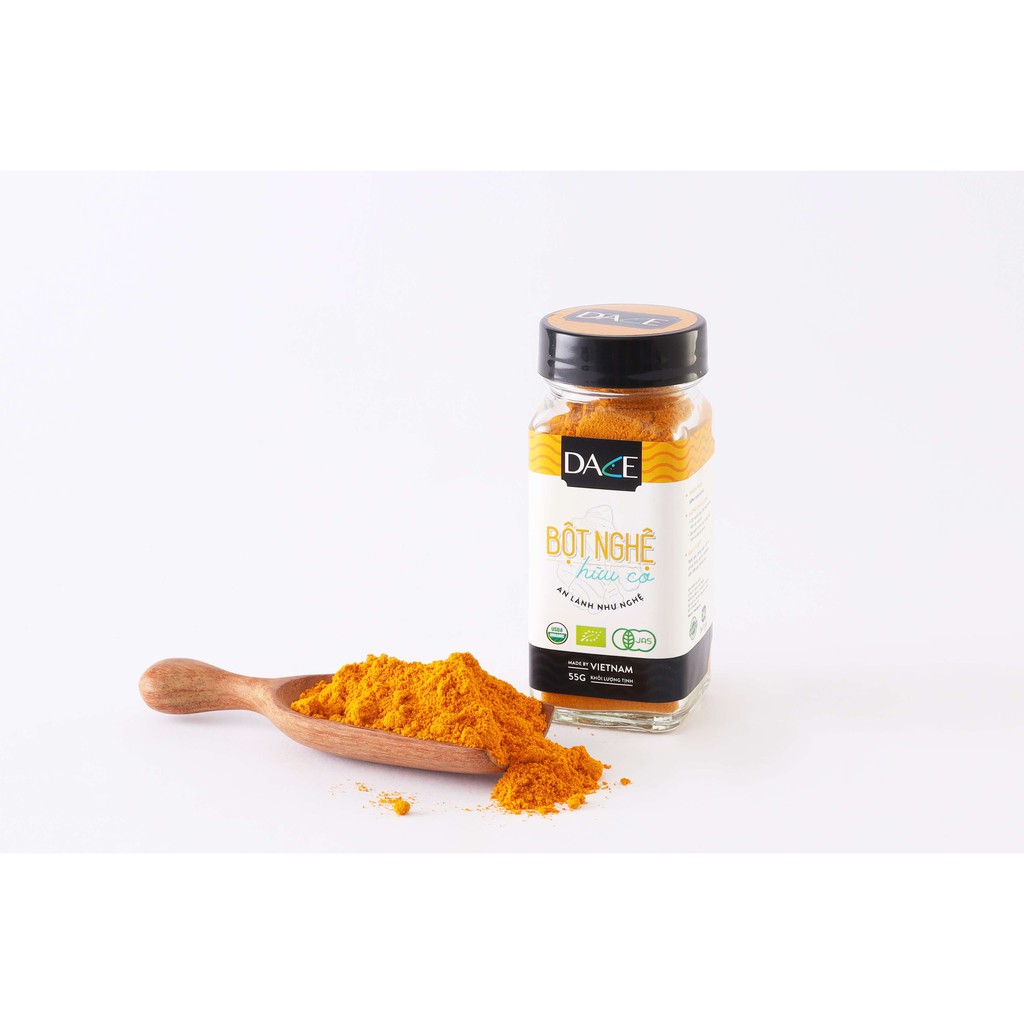 Bột nghệ hữu cơ DACE - tiểu chuẩn Mỹ - USDA, tốt cho tim mạch, phù hợp cho trẻ ăn dặm