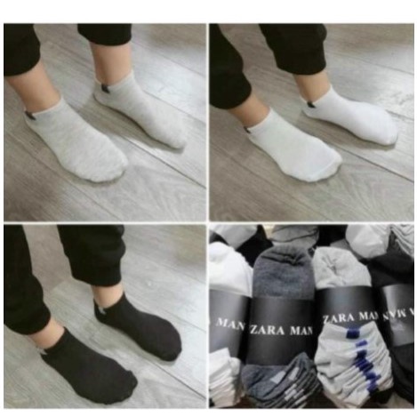 Set 10 đôi tất nam Zara Man cổ ngắn siêu bền, chống hôi chân