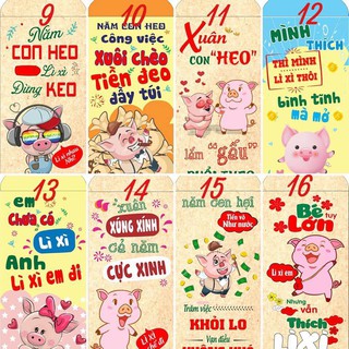 COMBO 10 BAO LÌ XÌ 2019 CỰC ĐẸP