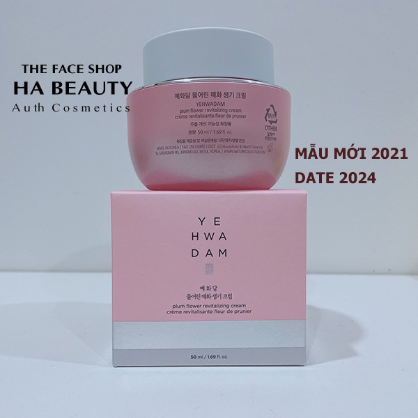 Kem dưỡng ẩm phục hồi sinh khí da chống lão hóa săn chắc da The Face Shop Yehwadam Plum Flower Revitalizing Cream 50ml