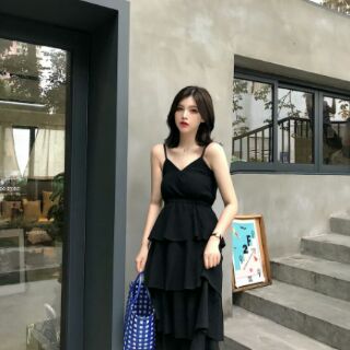 [ Order]  váy hai dây xếp tầng