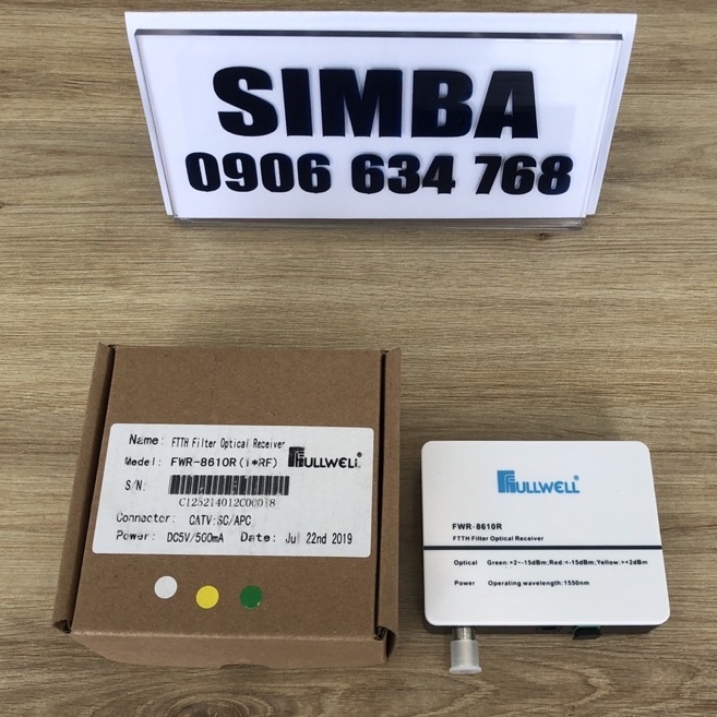 1 cái thu quang CATV trong nhà, mini node quang, bộ chuyển quang 1 ngõ RF, FWR-8610R, DC5v, vỏ nhựa