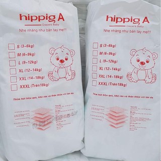 bỉm quần bao bì Hippig A s100 m100 l100 xl100 xxl100 xxxl100
