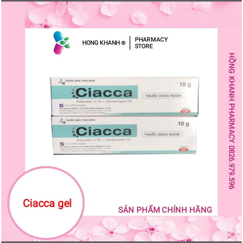 [ Chính hãng] Gel bôi ciacca 10g