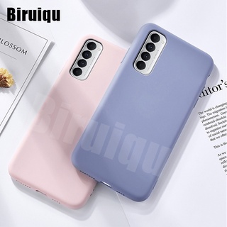 Ốp điện thoại silicone dẻo màu kẹo ngọt trơn thời trang cho OPPO RENO 4 4 PRO (4G)