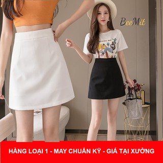 Chân váy ngắn chữ A lưng cao có quần lót trong, Chân váy công sở dáng ngắn BeeMitStore