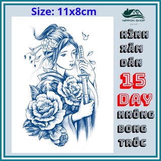 Hình Xăm Dán 15 Ngày Không Phai 11 x 18 cm Mẫu 505