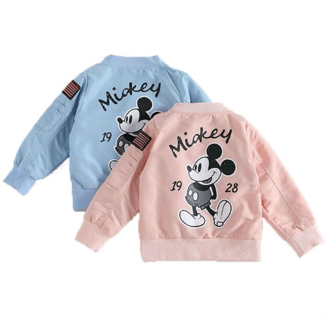 NEW Mickey Jacket Baby Clothes Girls Boys Coat Kids clothing Children jacket