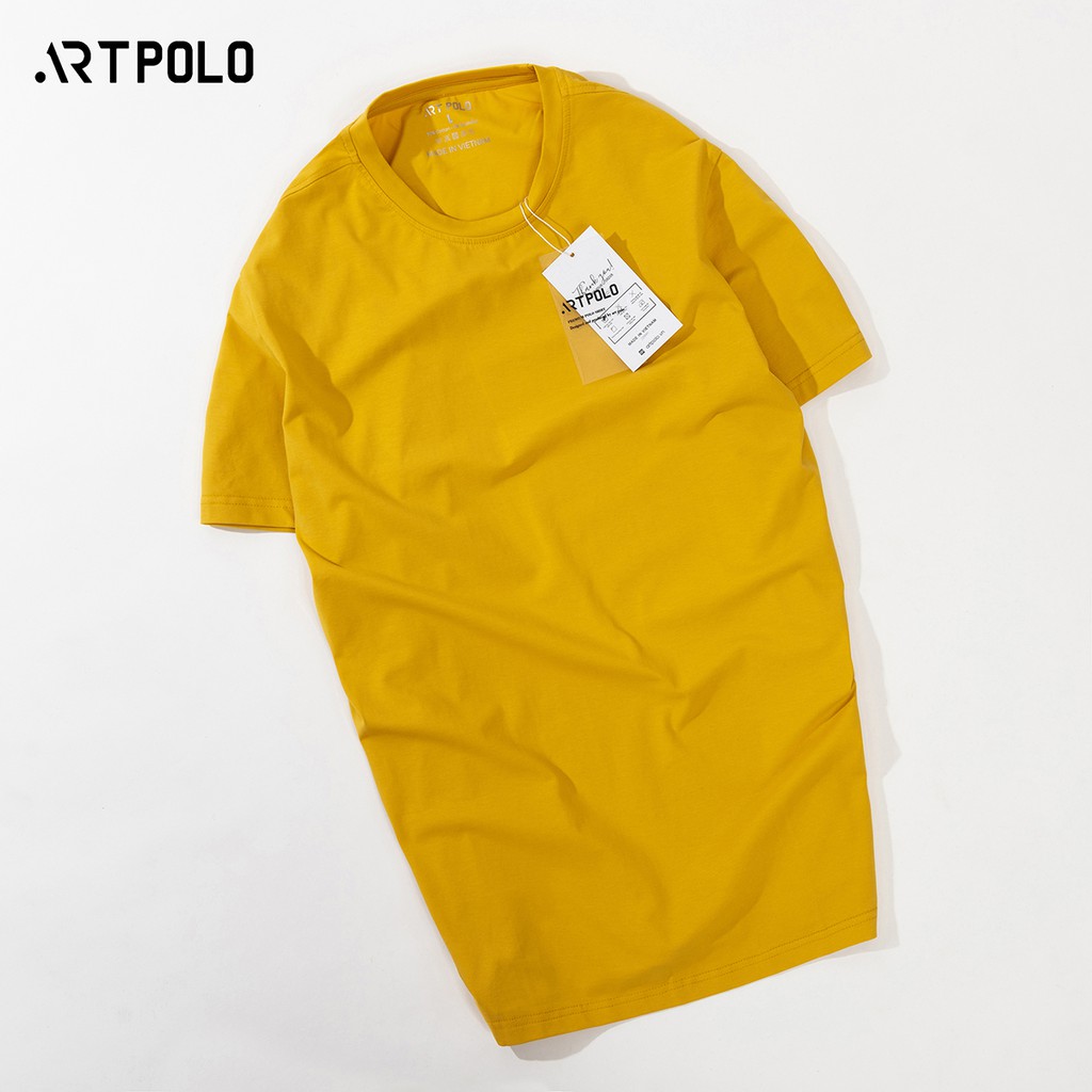 Áo thun nam cổ tròn vải Cotton co giãn, thoáng mát  ARTPOLO form Slim - CTV | BigBuy360 - bigbuy360.vn