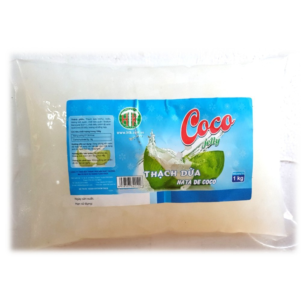 Thạch dừa coco jelly túi 1kg - ảnh sản phẩm 1