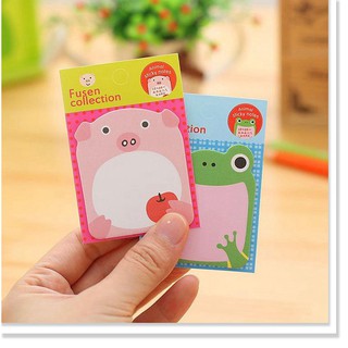Giấy note hình thú dễ thương bề mặt mịn viết êm