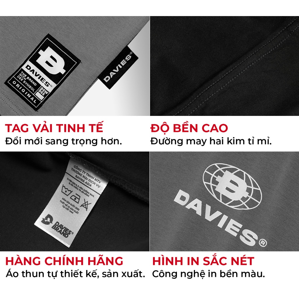 Áo thun nam nữ form rộng tay lỡ nhiều màu basic tee local brand Original M3.0 DAVIES |D26-T11