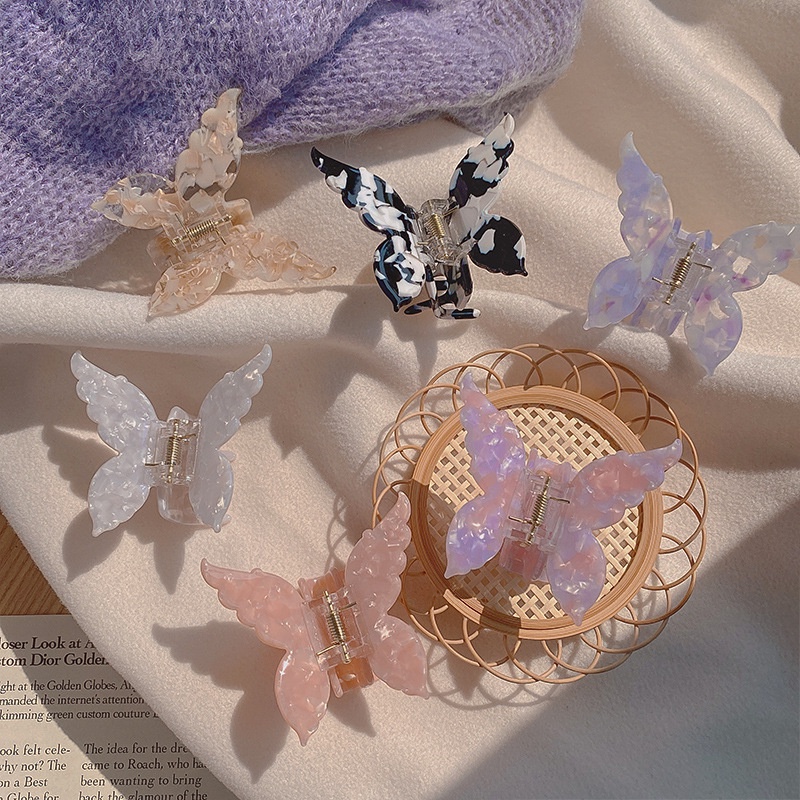 Kẹp Tóc Hình Bướm Lưng Phong Cách Nhật Hàn Lãng Mạn Cho Nữ