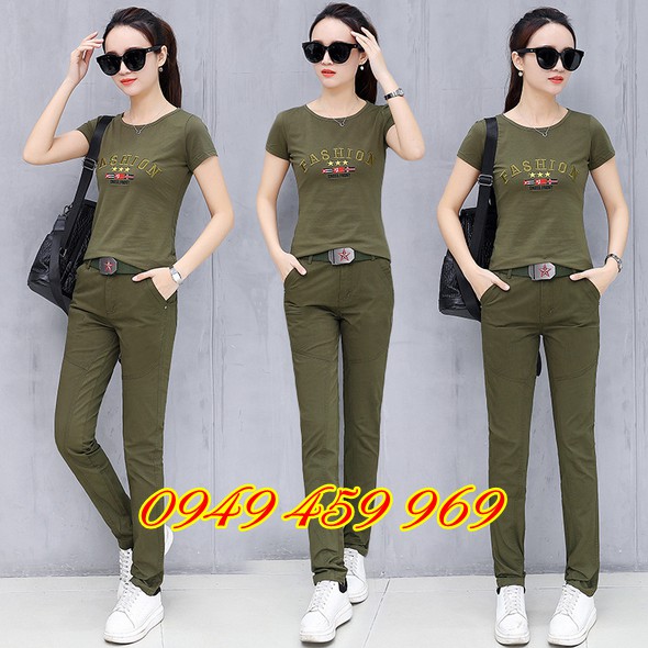 Quần Áo Lính Nữ - Bộ Quần Áo Lính Nữ