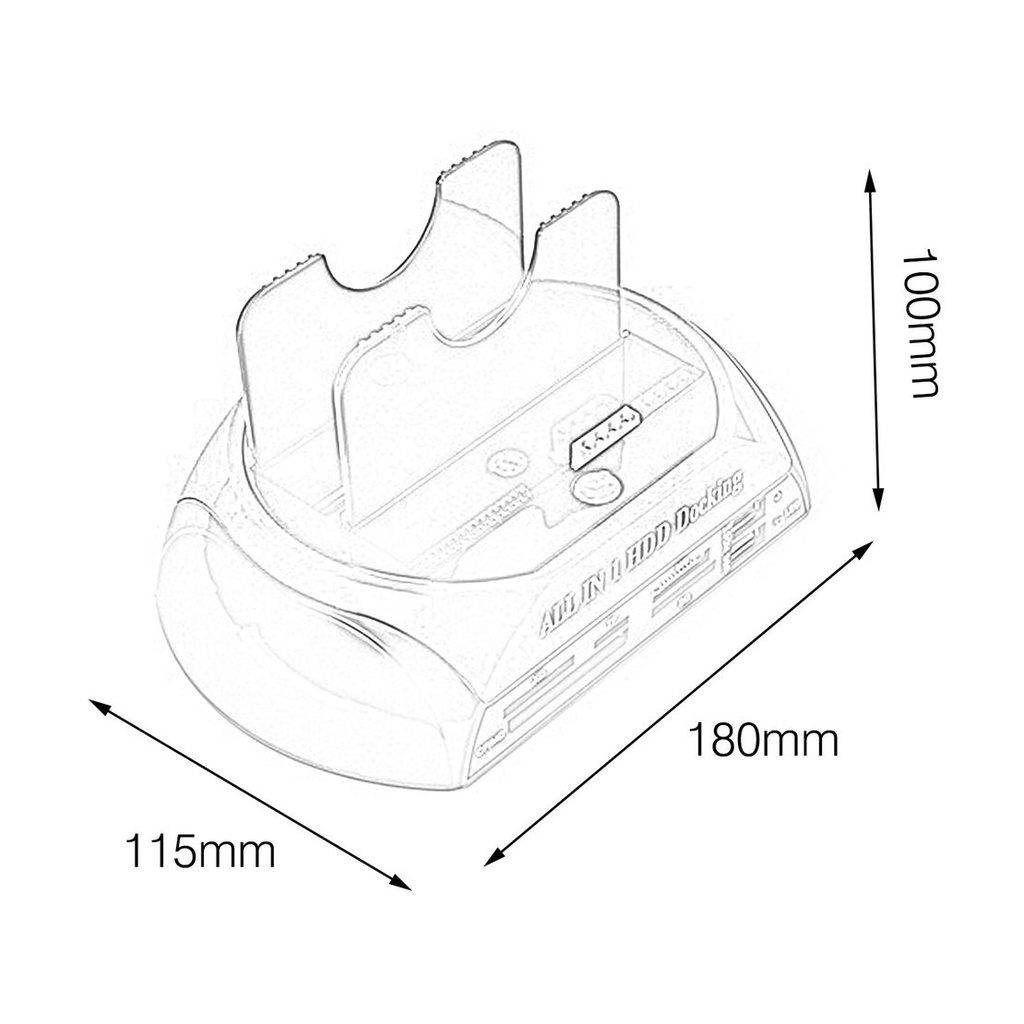 Đế Đọc Thẻ Nhớ Ide Sata Otb Otb Đa Năng 2.5 "/ 3.5" Chuyên Dụng | BigBuy360 - bigbuy360.vn