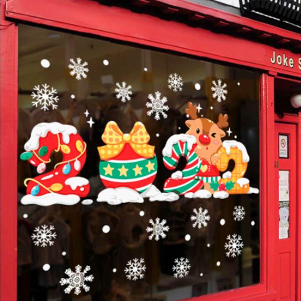 Miếng Dán Cửa Sổ Trang Trí Giáng Sinh Năm Mới