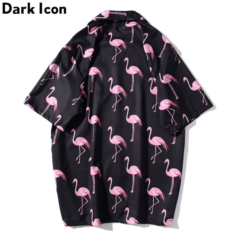 Áo Sơ Mi Nam Ngắn Tay In Họa Tiết Chim Hạc 2020 | BigBuy360 - bigbuy360.vn