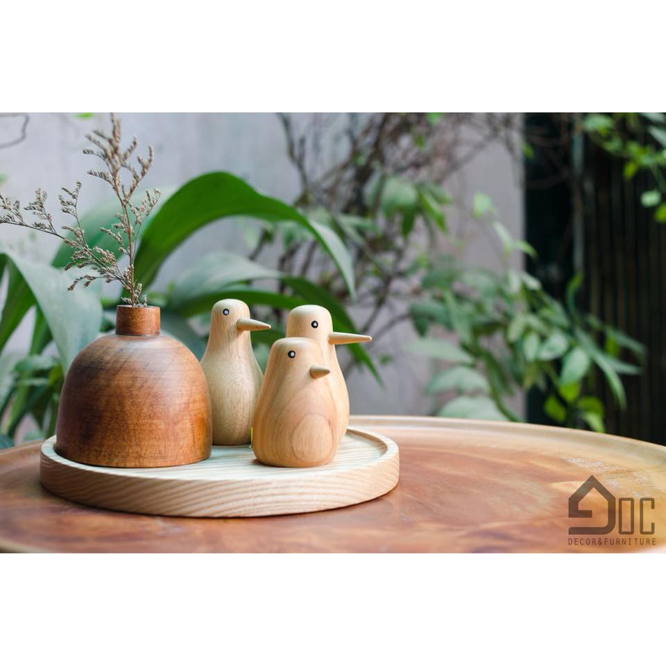 ĐỒ CHƠI CHIM GỖ AN TOÀN CHO BÉ ( SET 3 CON)