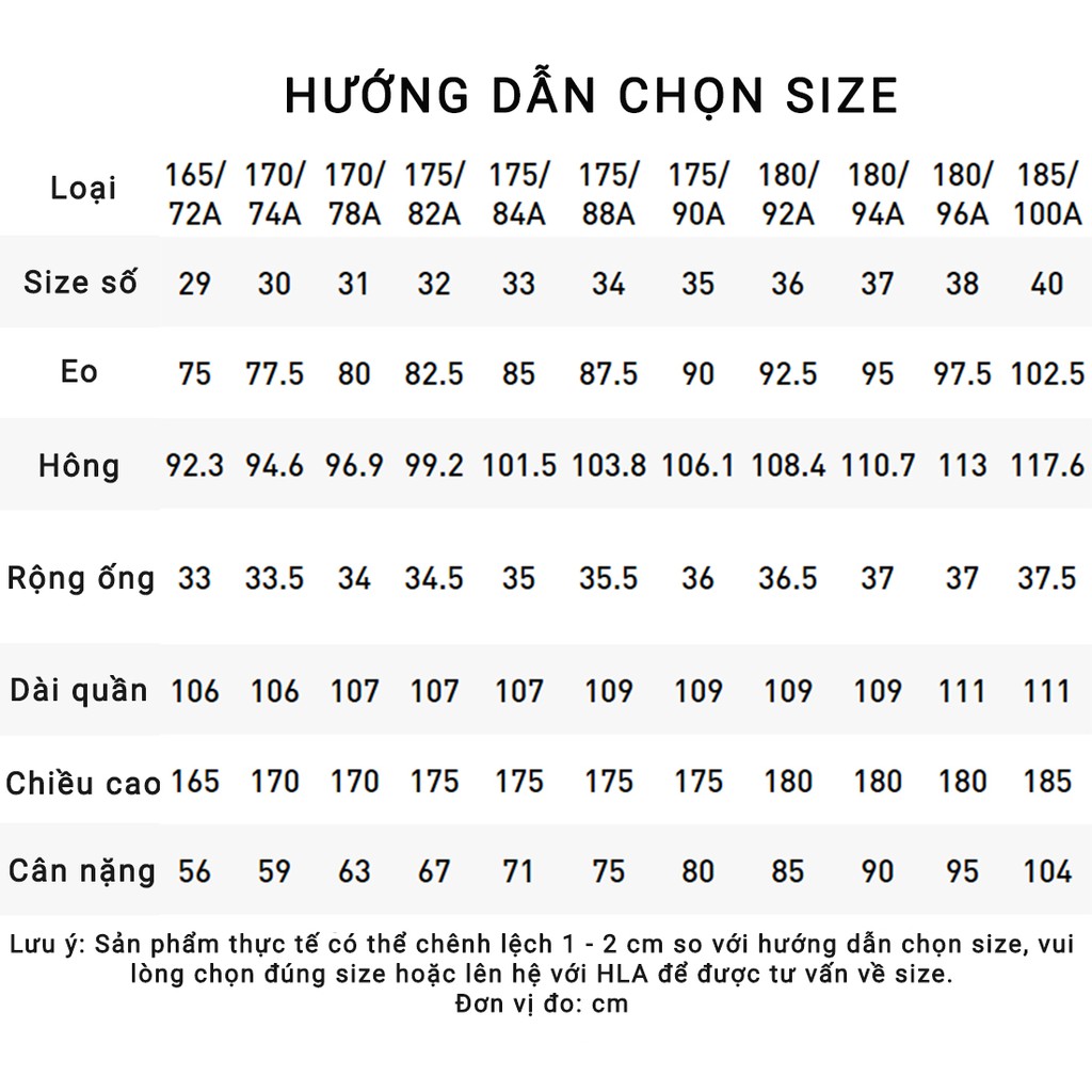 Quần Tây Nam HLA Color Micro-elastic Casual Pants