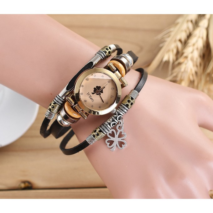 Vòng tay đồng hồ TF Boys dáng Vintage BISOKO