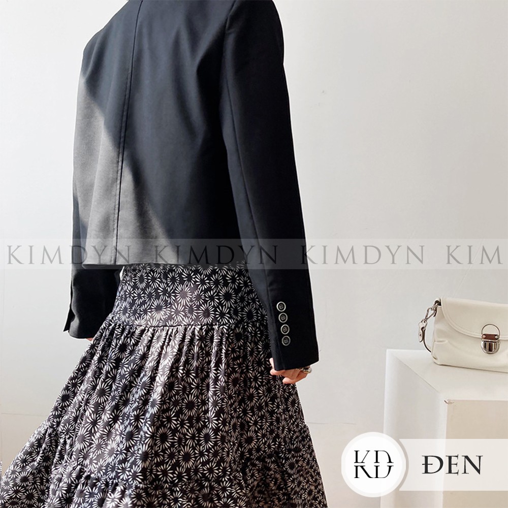 Áo blazer nữ áo vest ngắn form rộng cá tính KimDyn [KDBL07] | BigBuy360 - bigbuy360.vn