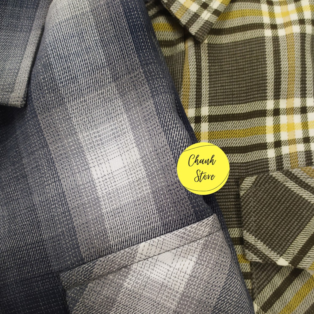 Áo Sơ Mi Flannel Nam Kẻ Caro Cao Cấp Dài Tay - Ảnh Thật | BigBuy360 - bigbuy360.vn