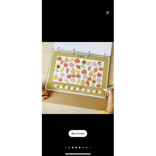 Học liệu bóc dán montessori chủ đề mùa thu - Autumn Busy book