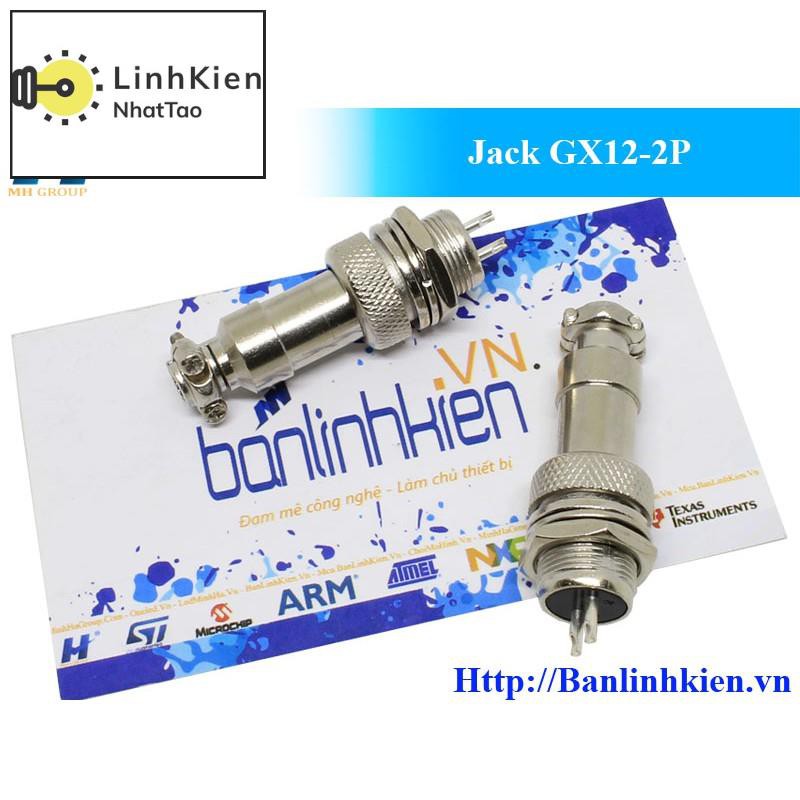 Bộ Jack GX12 2P/3P/4P/5P/6P/7P/8P/9P10P Đực Cái /Jack sắt GX Phi 12