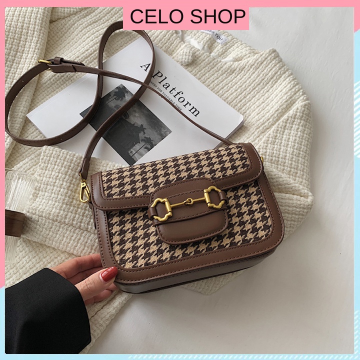 Túi xách nữ đeo chéo mini hàng hiệu Celo Shop kiểu dáng thời trang công sở đẹp đi chơi du lịch