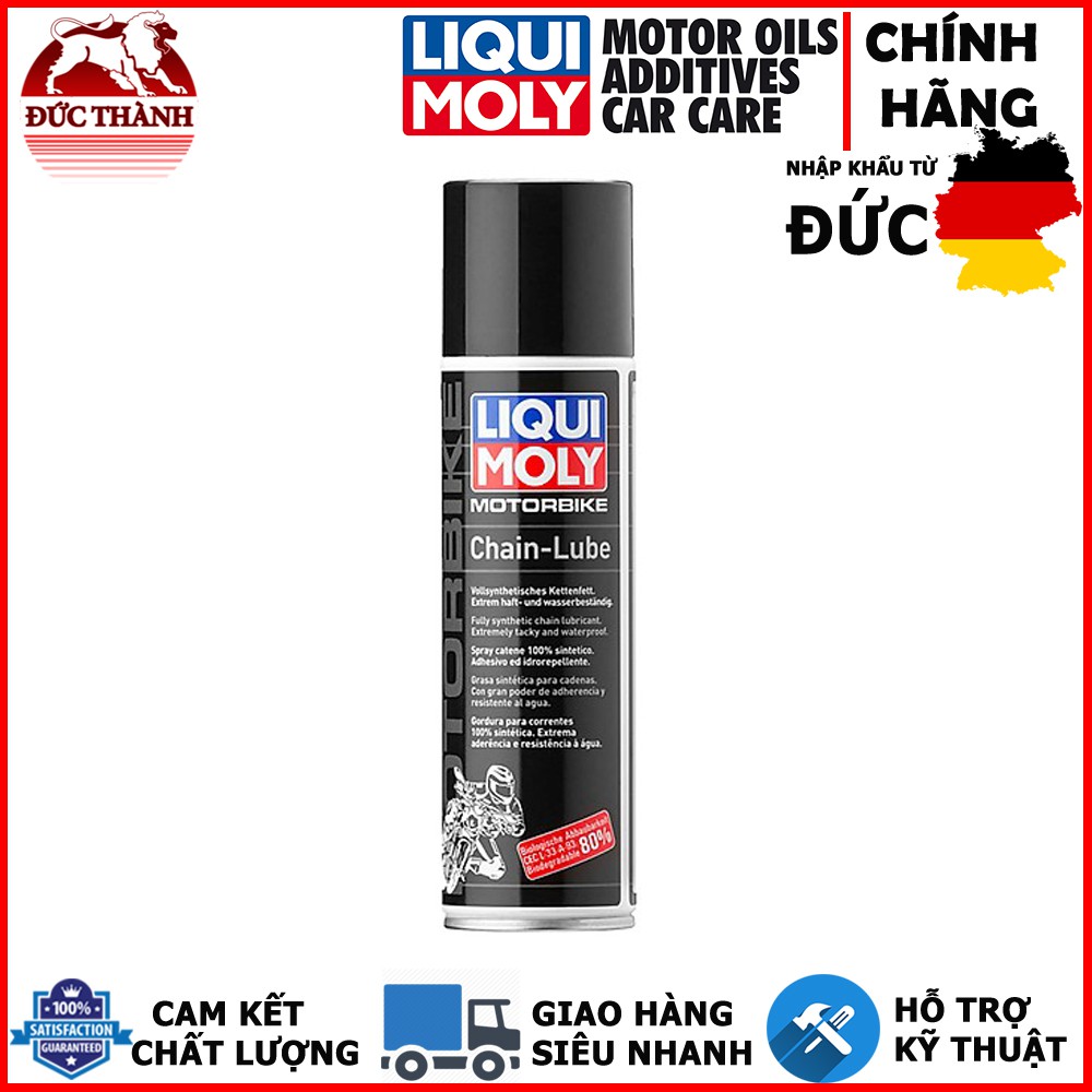 Bộ 2 Chai xịt sên cao cấp Liqui Moly Motorbike Chain-Lube 1508 250ml