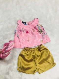 Set yếm quần ngố cho bé
