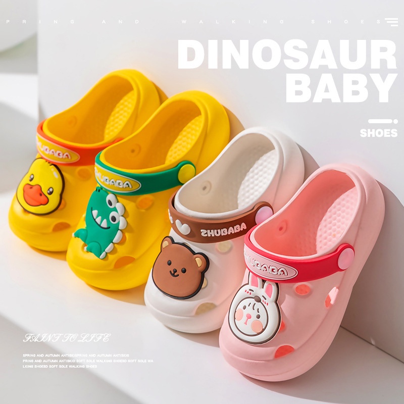 Dép cho bé gái bé trai siêu nhẹ Bunny store, sục cross phù hợp cho bé từ 1 đến 5 tuổi đế mềm chống trơn trượt BN20