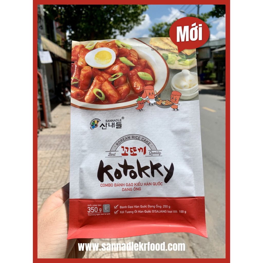 SET 2 gói bánh gạo Topokki truyền thống ( Kèm Sốt) , mỗi gói 350g