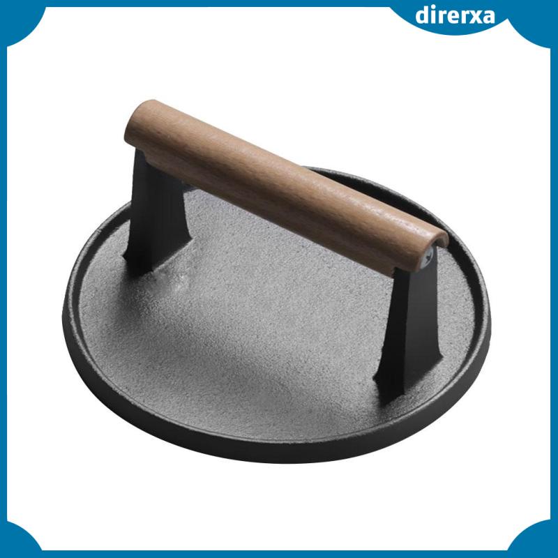 Dụng Cụ Nhấn Thịt Nướng BBQ Có Tay Cầm Bằng Gỗ Tiện Dụng