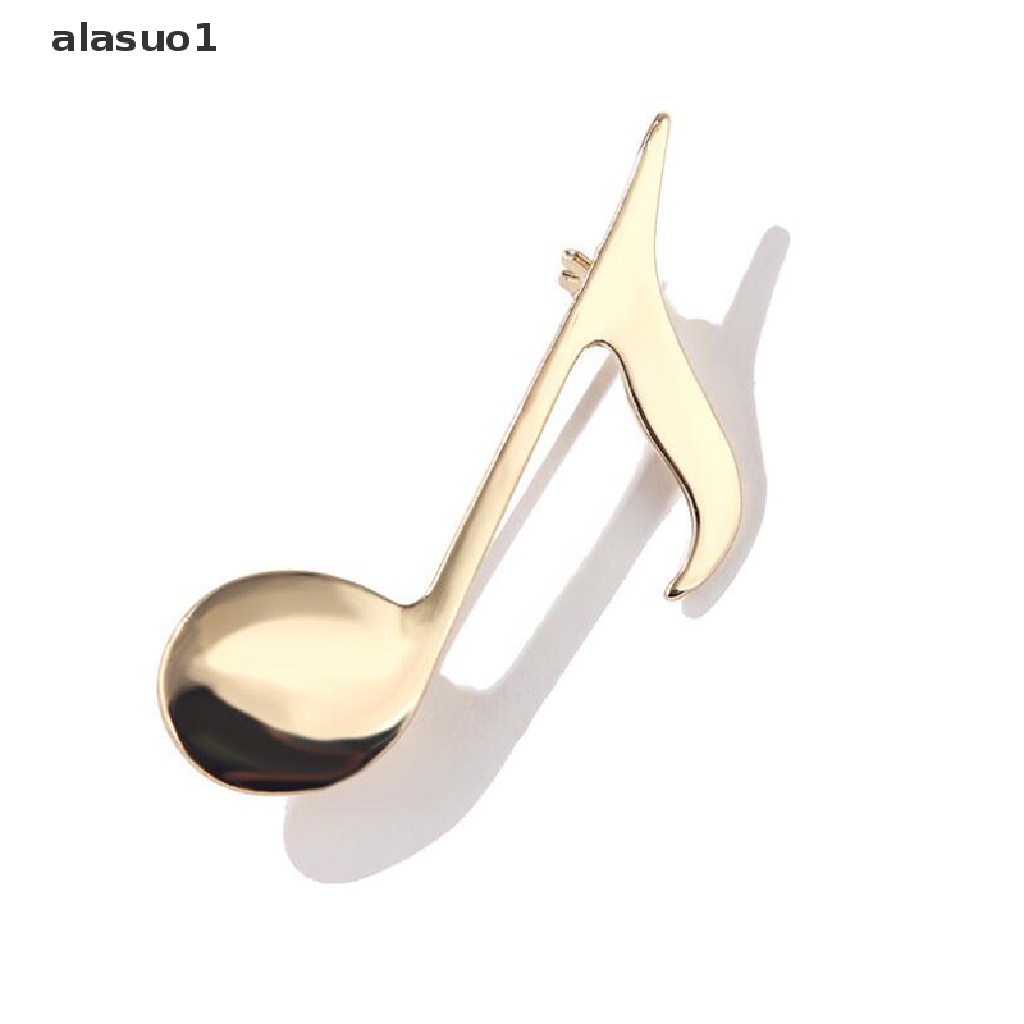 Ghim Cài Áo Hình Nốt Nhạc Màu Vàng Thời Trang Unisex alasuo1