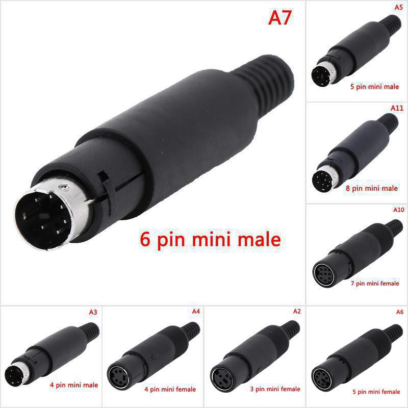 Phích cắm kết nối Mini DIN 3/4/5/6/7/8
