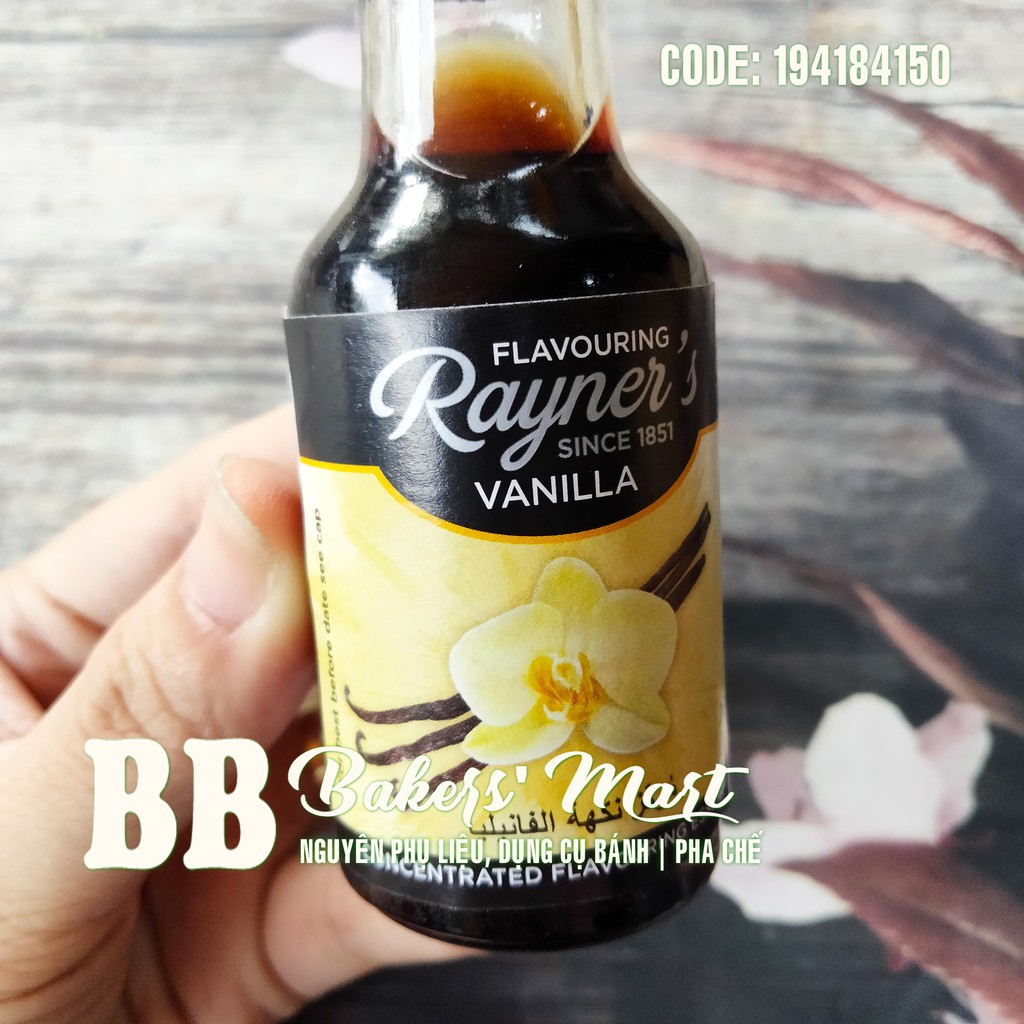 28ML - Hương mùi VANI VANILLA hiệu Rayner's - Chai 28ml