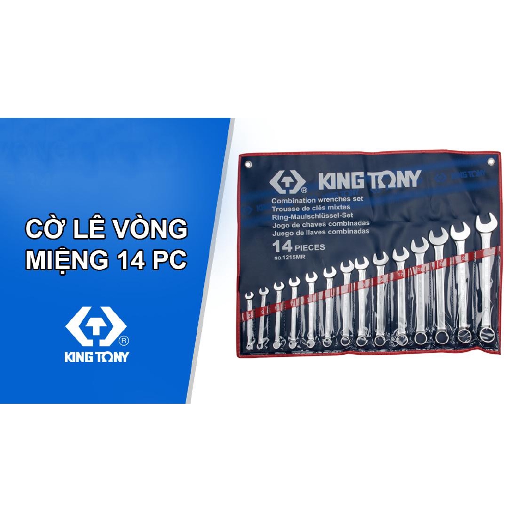 8-24mm Bộ cờ lê 14 chi tiết Kingtony 1215MR