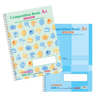 [sỉ ib] Sổ lò xo đơn Klong Composition Book - 500 trang;MS 396