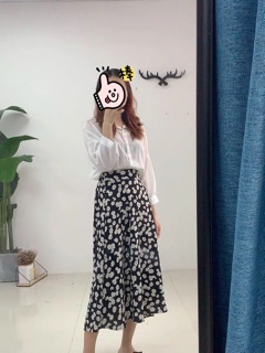 [Order] Chân váy hoa cúc quảng châu