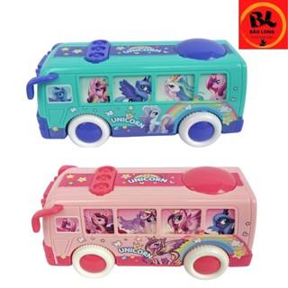 Đồ chơi xe buýt pony chạy quán tính, xe quái xế cảnh sát biến hình